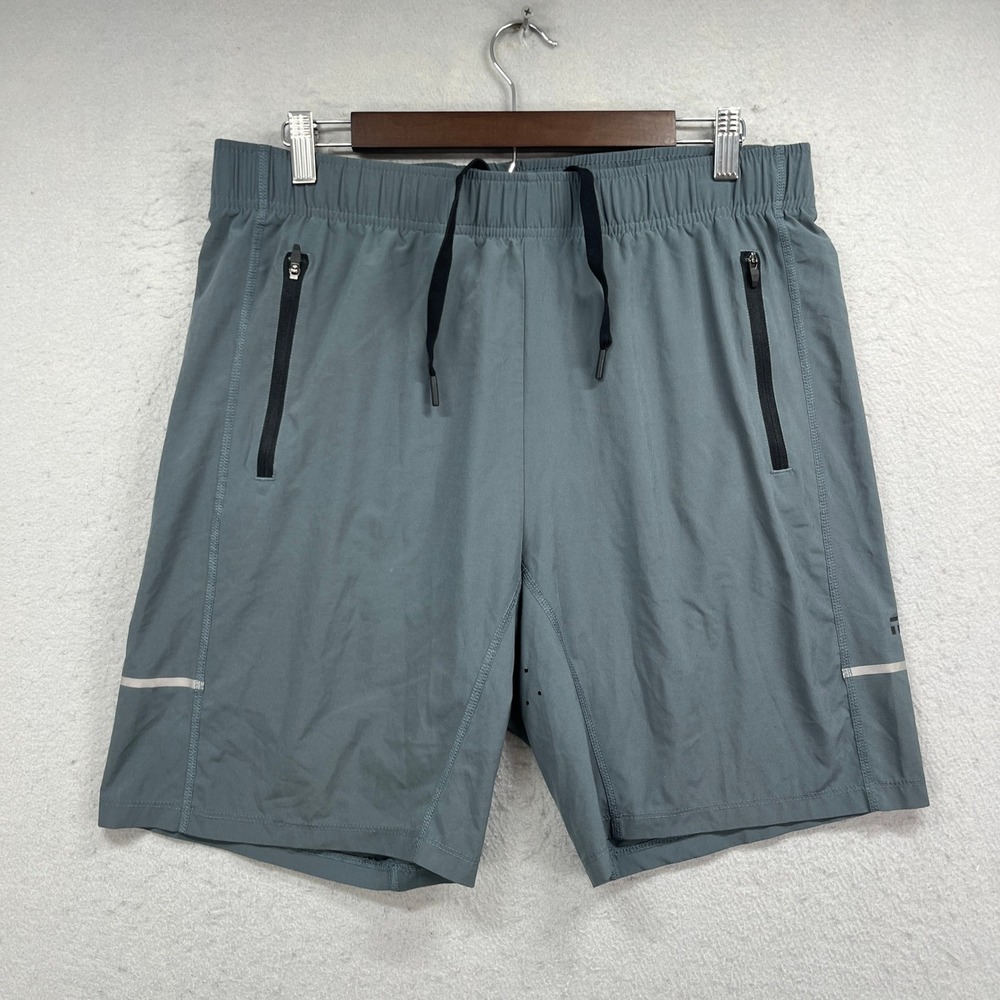 Tommy John Shorts Mens Medium Gray Performance Athletic Gym Running Athleisure